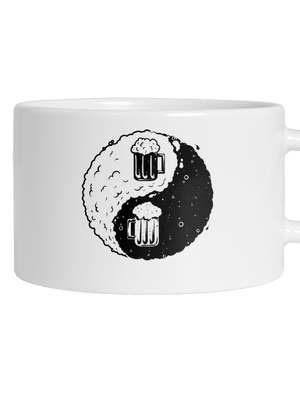 Jin Jang sör macaron bögre White