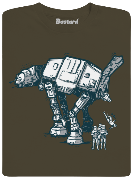 AT-AT férfi hosszú ujjú póló Urban Khaki