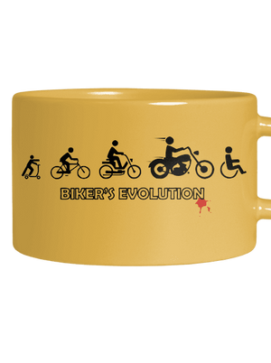 Bikers evolution macaron bögre Yellow Macaron