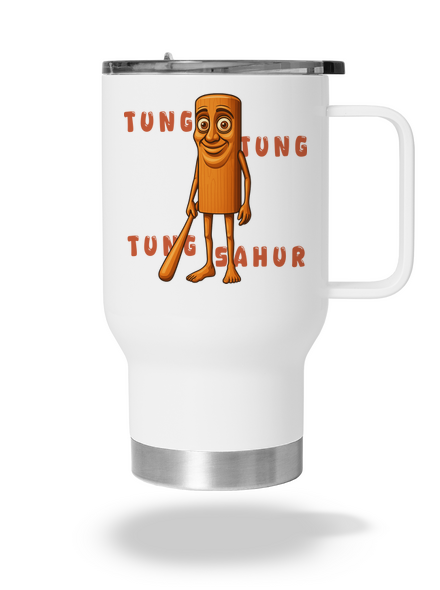 Tung Tung Tung Sahur – Italian Brainrot termosz bögre White