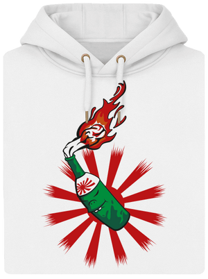 Kamikaze unisex prémium pulóver Snowwhite