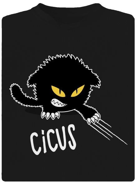 Cicus gyerek sport póló Black