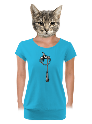 női póló elasztikus alsó szegéllyel