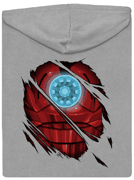 Ironman cipzáras férfi pulóver Light Melange