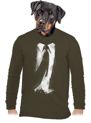 Öltöny férfi hosszú ujjú póló Urban Khaki