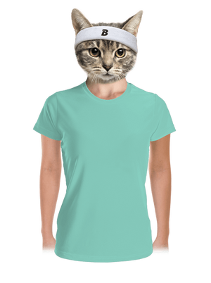 Nyomtatás nélkül női sportpóló Mint Mal