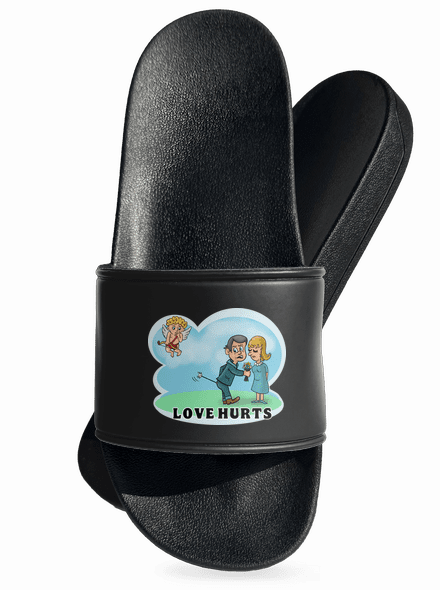 Love hurts papucs Black