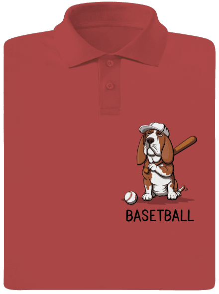 Basetball férfi pólóingek Burgundy
