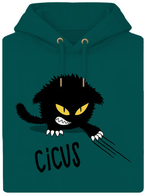 Cicus unisex prémium pulóver Emerald Green