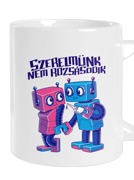 Robotok nagy bögre White