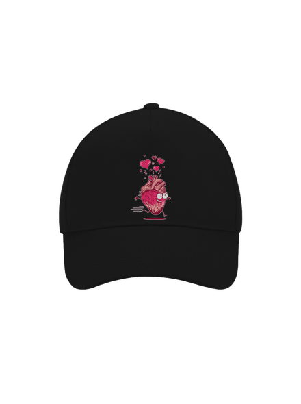 Szerelmes szívek baseballsapka Black