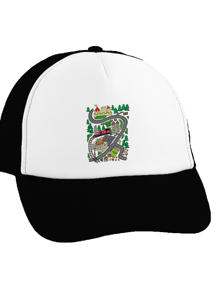 Úton teherautós sapka Black cap