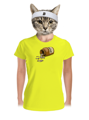 Music Pills női sportpóló Neon Yellow