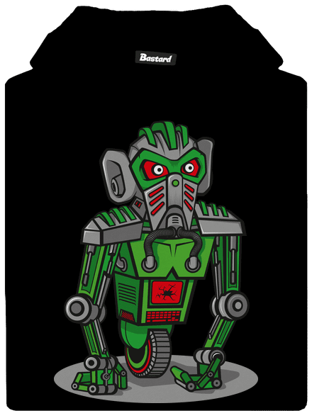 Robo gorilla gyerek kenguruzsebes pulóver Black