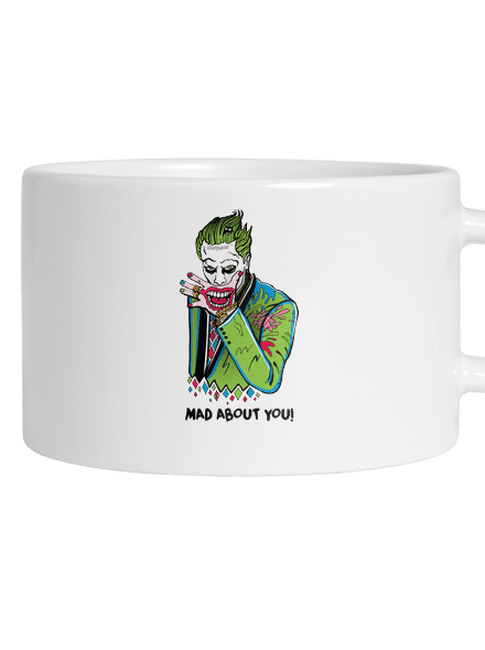 Joker és Harley macaron bögre White