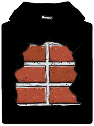 Téglák gyerek kenguruzsebes pulóver Black