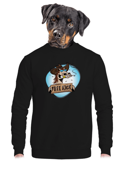 Free kick unisex crewneck Black