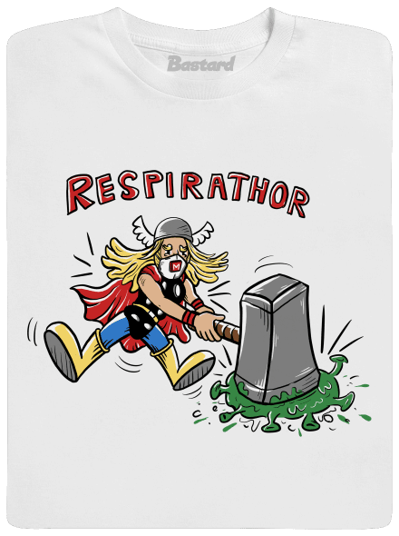 Respirathor férfi hosszú ujjú póló White