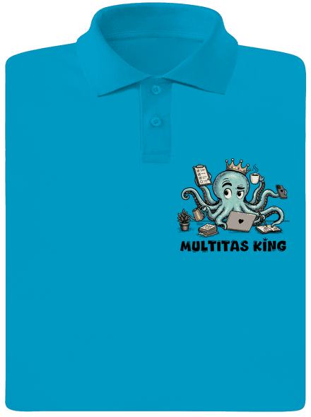 Multitas king férfi pólóingek Blue Atol