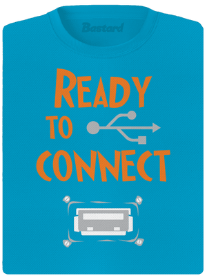 USB csatlakozás női sportpóló Blue Atol