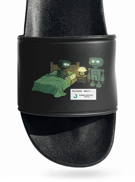 Robot romantika papucs Black