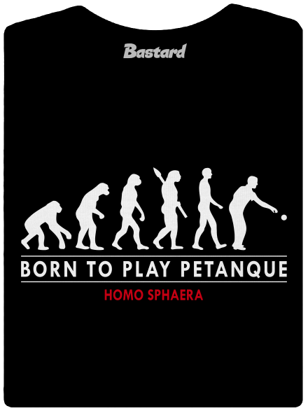 Born to play petanque női póló Black