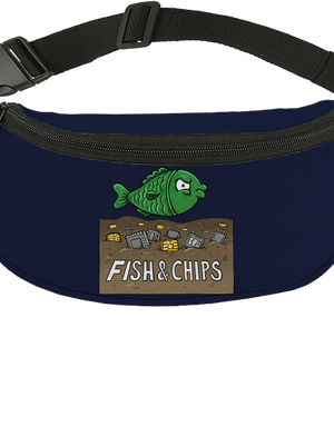 Fish and IT chips övtáska French Navy
