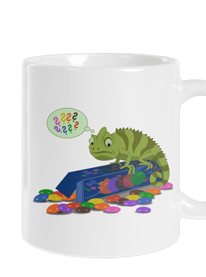 Zavart kaméleon hagyományos bögre White