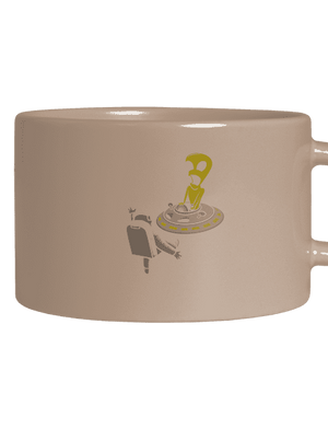 UFO crosswalk macaron bögre Brown Macaron