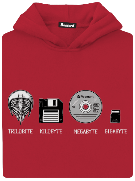 Trilobite gyerek kenguruzsebes pulóver Fire Red