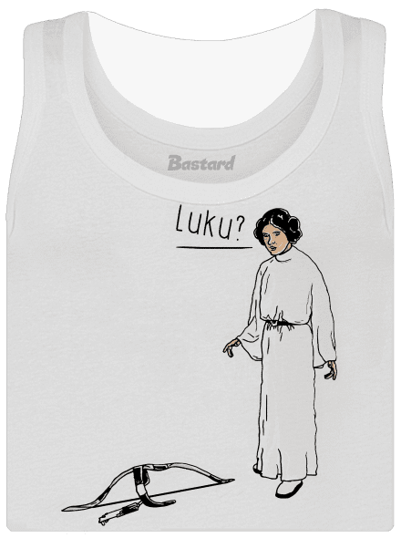 Luke és Leia klasszikus női trikó White