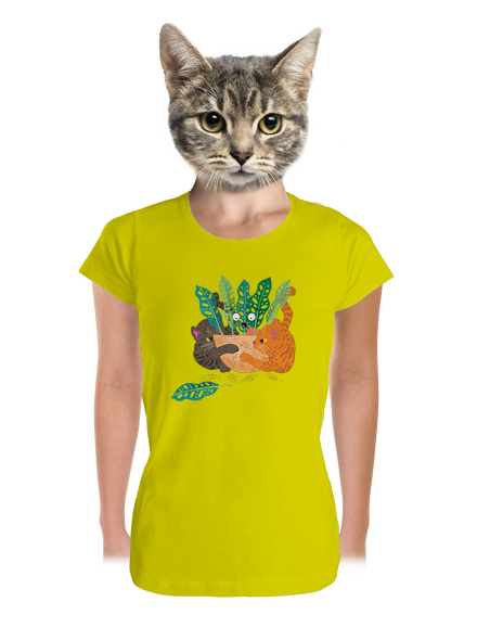 Scratch harc prémium női póló Lemon
