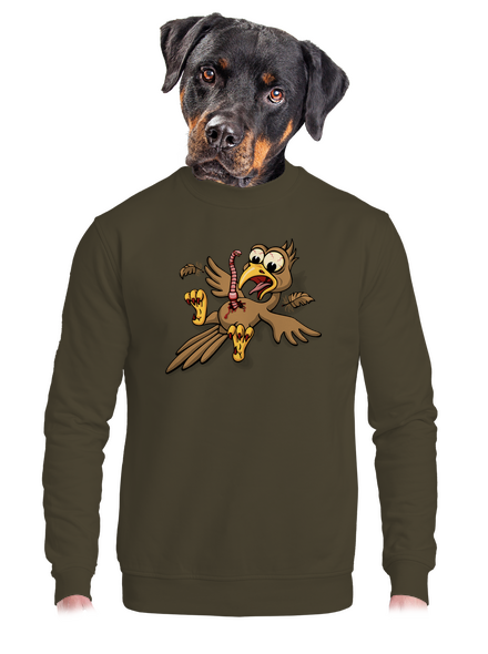 Giliszta betolakodó unisex crewneck Urban Khaki