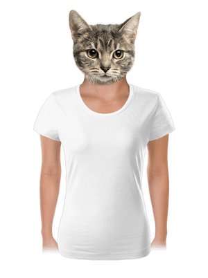 Nyomtatás nélkül női póló White