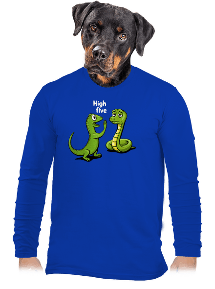 High Five férfi hosszú ujjú póló Royal Blue
