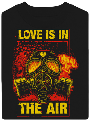 Love is in the air unisex crewneck Black