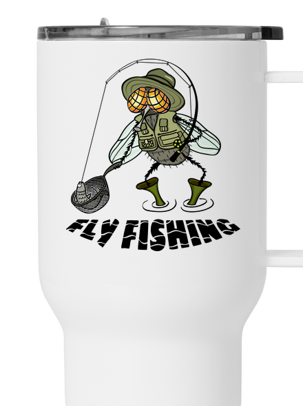 Fly fishing termosz bögre White
