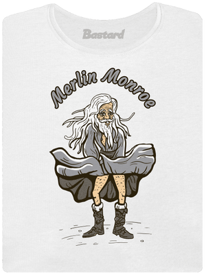 Merlin Monroe	 prémium női póló White