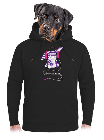Drum and bass unisex prémium pulóver Dark Black