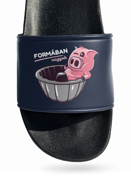 Formában papucs Navy