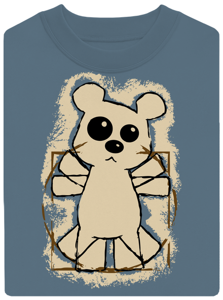 Da Vinci Teddy unisex crewneck Nordic Blue