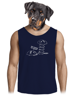 Felhúzva férfi trikó French Navy