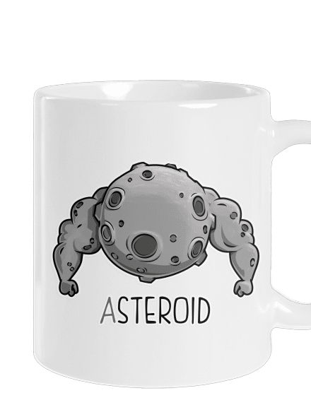 Asteroid hagyományos bögre White