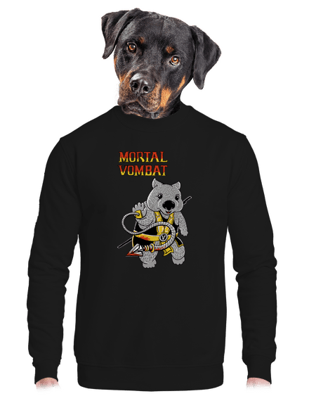 Mortal Vombat unisex crewneck Black