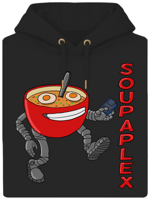 Soupaplex unisex prémium pulóver Dark Black