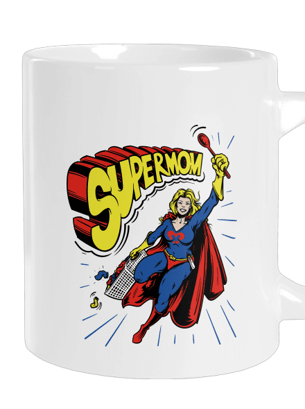 Supermom nagy bögre White