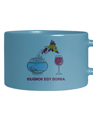 Kiugrok egy borra macaron bögre Blue Macaron