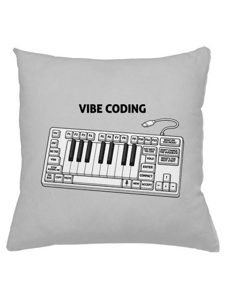 Vibe coding párna Pacific Grey