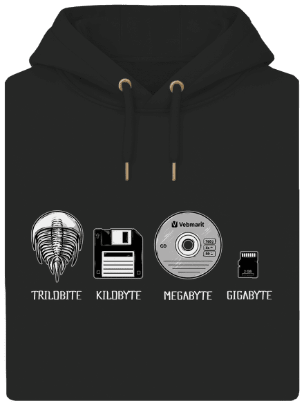 Trilobite unisex prémium pulóver Dark Black