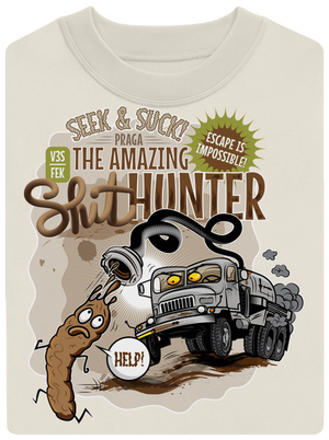 Shithunter unisex crewneck Off White